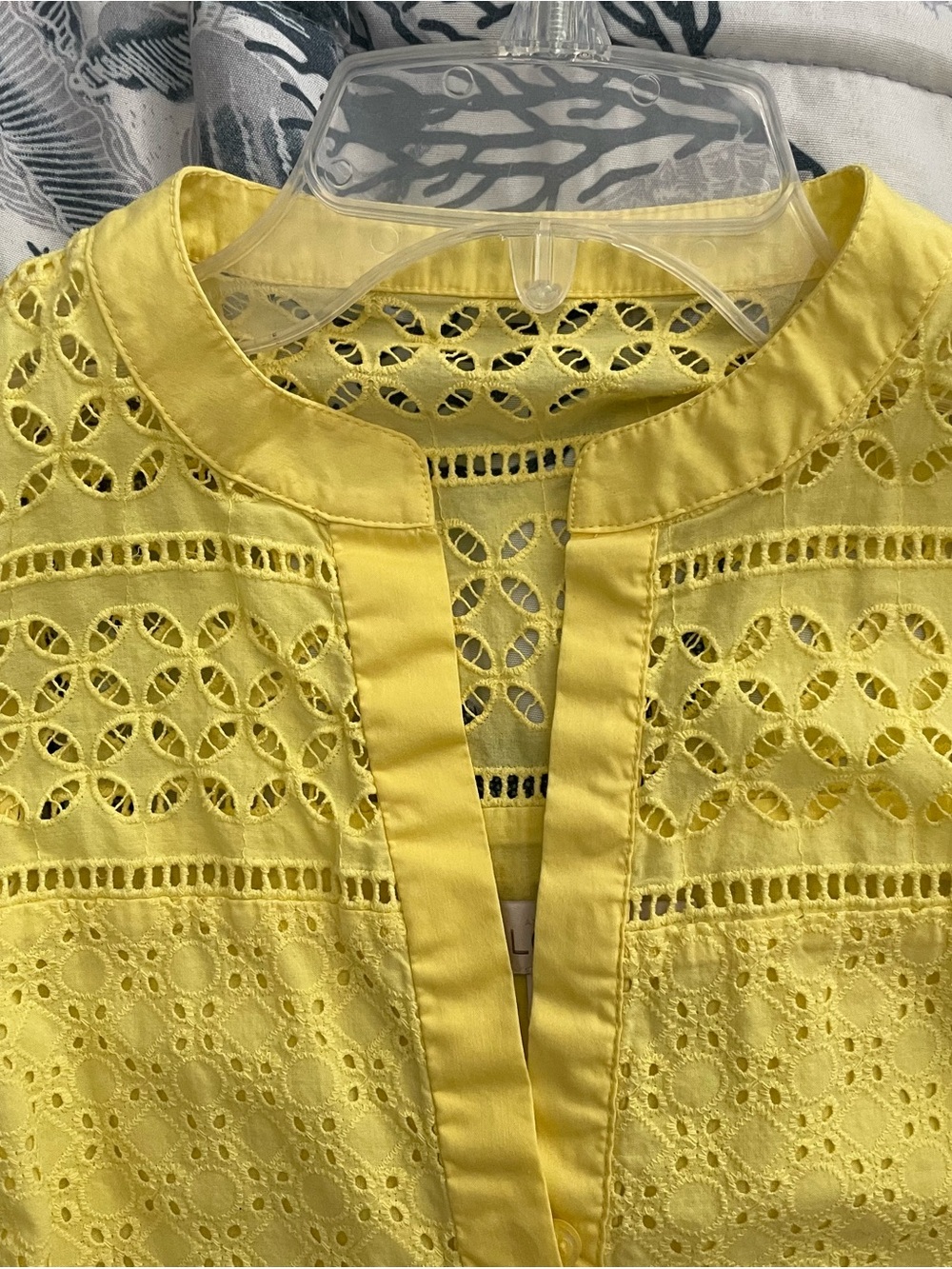 LOFT yellow eyelet dress - Picture 6 of 9